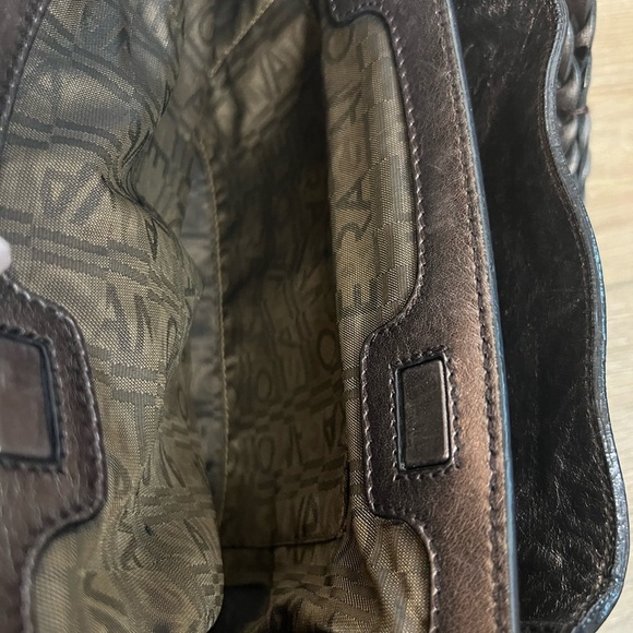 Salvatore Ferragamo Metallic Gancini Leather Hobo Hand Bag - EUC - Picture 7 of 11